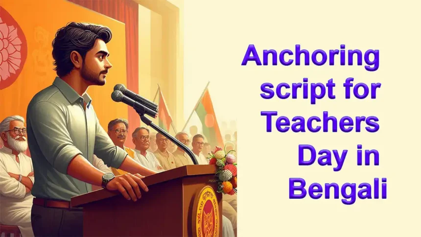 Anchoring script for Teachers Day in Bengali