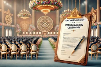 Anchoring Script for Inauguration Ceremony