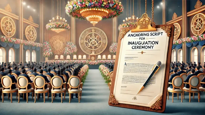 Anchoring Script for Inauguration Ceremony