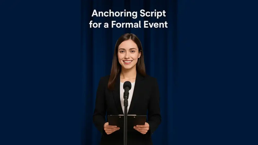 Anchoring Script for a Formal Event