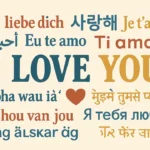 I Love You in Different Languages