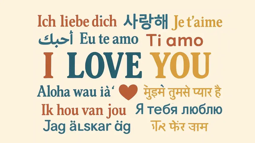 I Love You in Different Languages