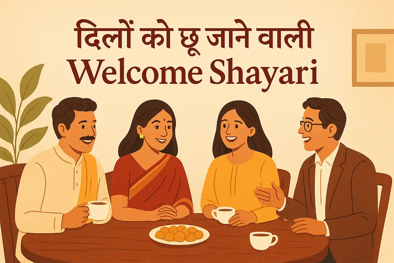 दिलों को छू जाने वाली Welcome Shayari in Hindi