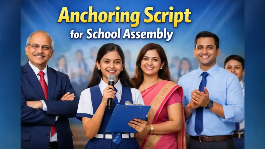 Anchoring Script for School Assembly in English