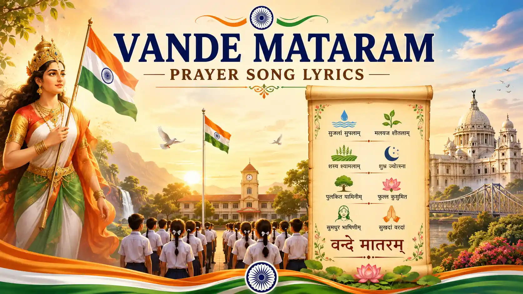 Vande Mataram Prayer Song Lyrics